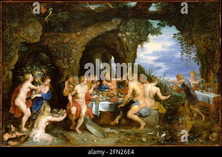 La fête d'Acheloüs ca. 1615 par Peter Paul Rubens et Jan Brueghel l'aîné Banque D'Images