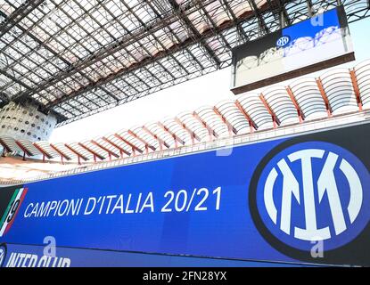 Vue sur le stade et le nouvel IMINTER pendant le Série UN match de football 2020/21 entre le FC Internazionale et AS ROM / LM Banque D'Images