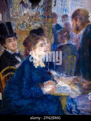 Au café, au café, Pierre-Auguste Renoir, vers 1877, Musée Kroller-Muller, Parc national Hoge Veluwe, Otterlo, pays-Bas, Europe Banque D'Images