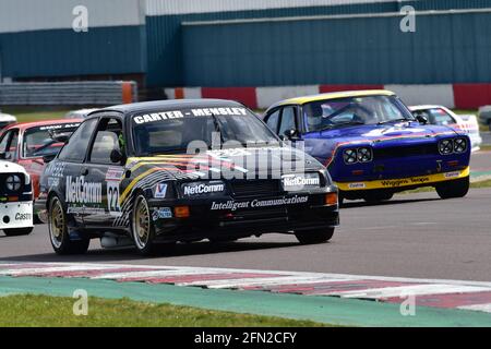 Paul Mensley, Ford Sierra Cosworth, Historic Touring car Challenge, HTCC, Tony dron Trophy, STCC, U2TC, Donington Historic Festival, Donington Park, en Banque D'Images