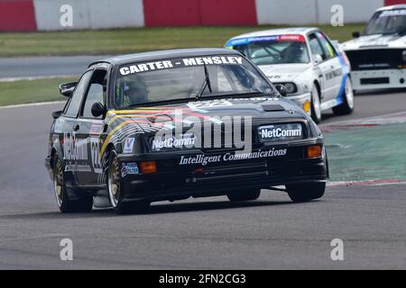 Paul Mensley, Ford Sierra Cosworth, Historic Touring car Challenge, HTCC, Tony dron Trophy, STCC, U2TC, Donington Historic Festival, Donington Park, en Banque D'Images