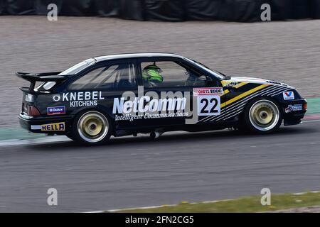 Paul Mensley, Ford Sierra Cosworth, Historic Touring car Challenge, HTCC, Tony dron Trophy, STCC, U2TC, Donington Historic Festival, Donington Park, en Banque D'Images