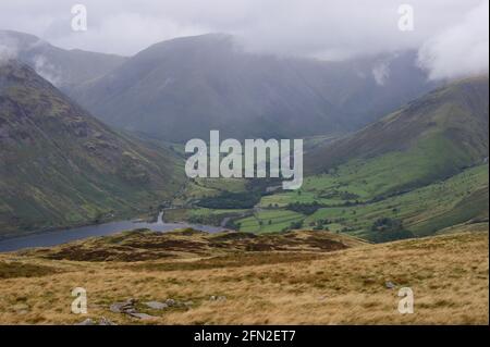 Wasdale Head et Wastwater d'Illgill Banque D'Images