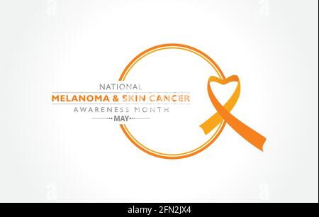 Illustration vectorielle du mois de sensibilisation au mélanome et au cancer de la peau observé en mai. Illustration de Vecteur