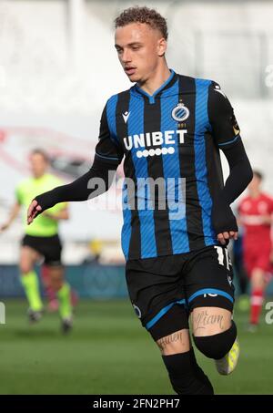 Noa Lang du Club photographié lors d'un match de football entre le Royal Antwerp FC et le Club Brugge, le jeudi 13 mai 2021 à Anvers, le troisième jour (sur six Banque D'Images