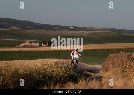 27 Rodrigues Joaquim (prt), Hero Motorsports Team Rally, Hero 450 Rally, action pendant le Rallye 2021 Andalucia, du 12 au 16 mai 2021 autour de Villamartin, Espagne - photo Frédéric le Floc'h / DPPI Banque D'Images