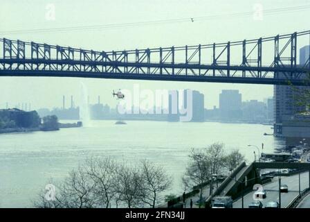 Bridge, New York, États-Unis, avril 1977 Banque D'Images