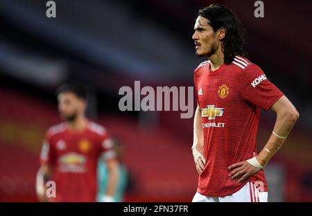 Edinson Cavani de Manchester United lors du match de la Premier League à Old Trafford, Manchester. Date de la photo: Jeudi 13 mai 2021. Banque D'Images