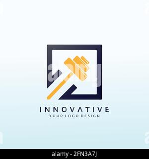 Idée de modèle de conception de logo de vecteur de forme physique Illustration de Vecteur