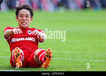 ANVERS, BELGIQUE - 13 MAI : Koji Miyoshi de Royal Antwerp lors du match Jupiler Pro League entre Royal Antwerp FC et Club Brugge à Bosuilstadion Banque D'Images