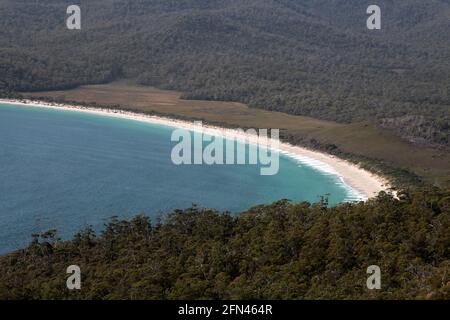 Wineglass Bay Walk, parc national de Freycinet, Tasmanie Banque D'Images