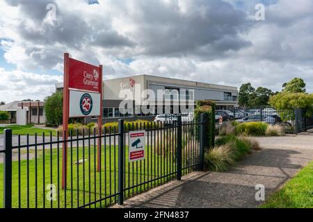 Vue extérieure de l'école Casey Grammar dans une banlieue à Melbourne, en Australie Banque D'Images