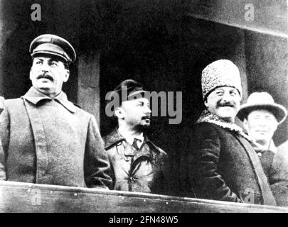 Staline, Joseph Vissarionovich, 18.12.1879 - 5.3.1953, homme d'État soviétique, INFO-DROITS-AUTORISATIONS-SUPPLÉMENTAIRES-NON-DISPONIBLES Banque D'Images