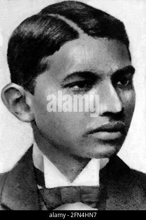 Gandhi, Mohandas Karamchand ainsi appelé Mahatma, 2.10.1869 - 30.1.1948, en politique, portrait, DROITS-SUPPLÉMENTAIRES-AUTORISATION-INFO-NON-DISPONIBLE Banque D'Images