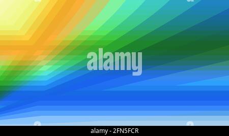 Arrière-plan géométrique abstrait coloré et lumineux avec rayures multicolores. Papier peint de conception graphique Banque D'Images