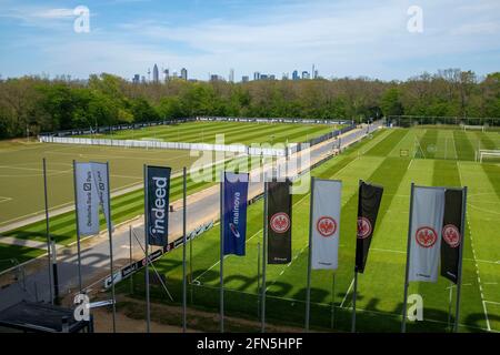 Présentation, présentation du terrain d'entraînement de Deutsche Bank Park, Soccer 1. Bundesliga, 32e jour d'allumette, Eintracht Frankfurt (F) - FSV FSV Mainz 05 (MZ) 1: 1, le 9 mai 2021 à Francfort/Allemagne. Les réglementations #DFL interdisent toute utilisation de photographies comme séquences d'images et/ou quasi-vidéo # € | utilisation dans le monde entier Banque D'Images