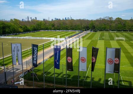 Présentation, présentation du terrain d'entraînement de Deutsche Bank Park, Soccer 1. Bundesliga, 32e jour d'allumette, Eintracht Frankfurt (F) - FSV FSV Mainz 05 (MZ) 1: 1, le 9 mai 2021 à Francfort/Allemagne. Les réglementations #DFL interdisent toute utilisation de photographies comme séquences d'images et/ou quasi-vidéo # € | utilisation dans le monde entier Banque D'Images
