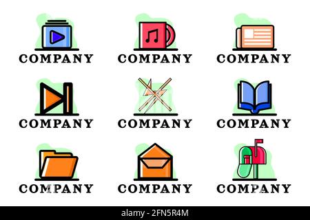 Ensemble de l'entreprise Conceptual Business logo Vector Illustration Design eps10 idéal pour toutes les applications Illustration de Vecteur