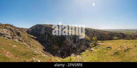 Gorge de cheddar dans les collines de Mendip, Somerset, Royaume-Uni Banque D'Images