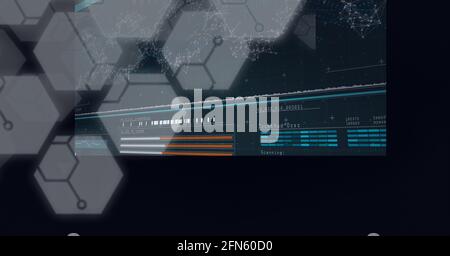 Composition de composés chimiques et traitement de données médicales à l'écran Banque D'Images