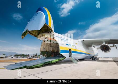 Santiago du Chili, région métropolitaine, Chili, Amérique du Sud - l'Antonov 225 aussi connu sous LE nom DE AN-225. Banque D'Images