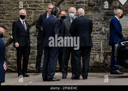 MERTHYR TYDFIL, PAYS DE GALLES - 14 MAI 2021 : le prince Charles visite la synagogue Merthyr Tydfil et écoute les plans pour restaurer le bâtiment classé à sa gloire formelle. Crédit photo John Smith / Alamy Live News Banque D'Images