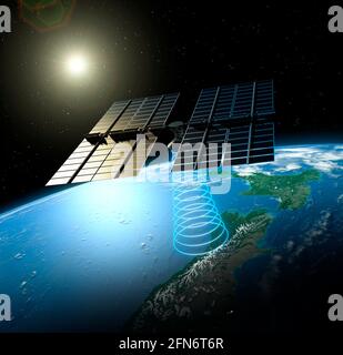 Énergie solaire spatiale, illustration
