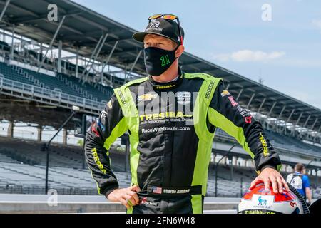 Indianapolis, Indiana, États-Unis. 14 mai 2021. CHARLIE KIMBALL (11) des États-Unis se prépare à se qualifier pour le Grand Prix GMR au circuit automobile d'Indianapolis à Indianapolis, Indiana. Credit: Walter G Arce SR Grindstone Medi/ASP/ZUMA Wire/Alay Live News Banque D'Images