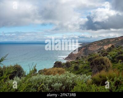 Vues sur le circuit de marche de Tongue point, parc national Wilsons Promontory, Australie Banque D'Images