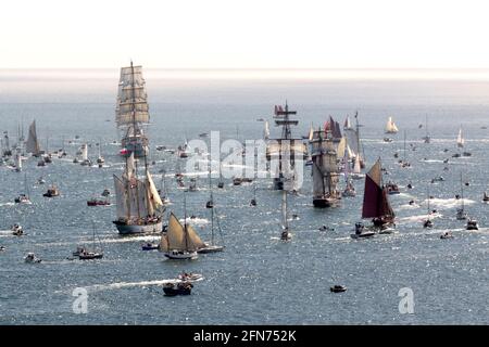 Tall Ships Race Falmouth Cornwall Banque D'Images