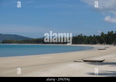 Indonésie Iles Anambas - côte de l'île Jemaja de Padang Melang Plage Banque D'Images