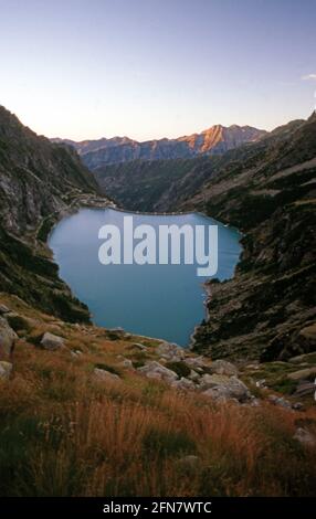 Lago di Teleccio, Parco Nazionale del Gran Paradiso Banque D'Images