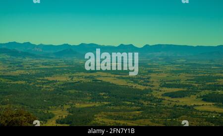 Cunningham's Gap de Flinder's Peak Banque D'Images