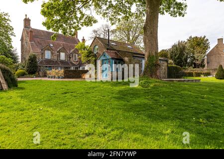 Vacances de vacances de luxe dans la forêt de Dean, Gloucestershire à la maison de l'entraîneur, Saltbox escapades. Banque D'Images