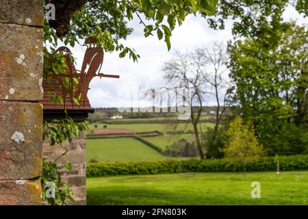 Vacances de vacances de luxe dans la forêt de Dean, Gloucestershire à la maison de l'entraîneur, Saltbox escapades. Banque D'Images