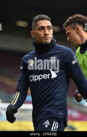 BURNLEY, ROYAUME-UNI. 15 MAI Raphinha de Leeds United avant le match de la Premier League entre Burnley et Leeds United à Turf Moor, Burnley, le samedi 15 mai 2021. (Credit: Pat Scaasi | MI News) Credit: MI News & Sport /Alay Live News Banque D'Images