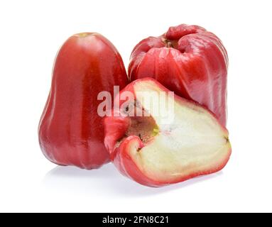 Apple Rose isolé sur fond blanc Banque D'Images