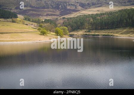 Visite de Kinder Scout dans le parc national de Peak District au Royaume-Uni Banque D'Images