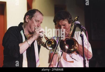 Digby Fairweather et Colin Burnap, NJA Benefit, 100 Club Oxford Street, Londres, 2008. Banque D'Images