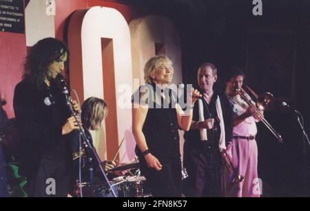 Val Wiseman, Digby Fairweather, Julian Marc Stringle, Colin Burnap, NJA Benefit, 100 Oxford Street, Londres, 2008. Banque D'Images