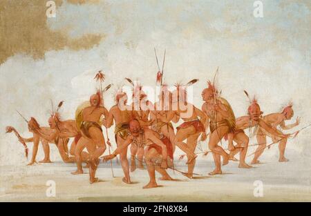 Discovery Dance, sac et Fox, 1835-1837. Banque D'Images