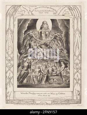 Satan avant le trône de Dieu, 1825. Banque D'Images