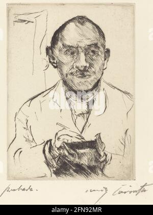 Selbstbildnis (autoportrait), 1915. Banque D'Images