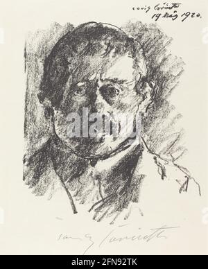 Selbstbildnis (autoportrait), 1920. Banque D'Images