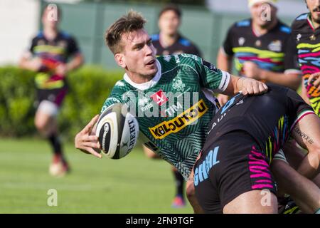 Stade Monigo, Trévise, Italie, 15 mai 2021, 15/05/2021; Foto Alfio Guarise; Guinness Pro14 Rainbow Cup; Stadio Monigo Trévise; Benetton vs Zebre pendant Rainbow Cup - Benetton Trévise vs Zebre Rugby, Rugby Guinness Pro 14 Match - photo Alfio Guarse / LM Banque D'Images