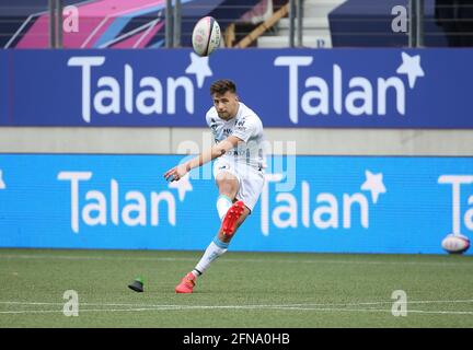 Paris, France. 15 mai 2021. Lucas Chaudanson de Montpellier lors du championnat français Top 14 des matches de rugby entre Stade Francais Paris et Montpellier Herault Rugby (MHR) le 15 mai 2021 au Stade Jean Bouin à Paris, France - photo Jean Catuffe/DPPI crédit: DPPI Media/Alay Live News Banque D'Images