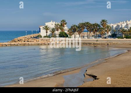 Plage de Las Fuentes à Alcossebre, province de la Costa del Azahar de Castellon, Espagne, Europe Banque D'Images