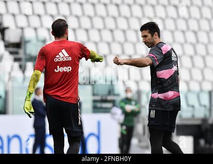 Gianluigi Buffon de Juventus FC et Carlo Pinsoglio de Juventus FC lors de la série UN match de football 2020/21 entre Juvent / LM Banque D'Images