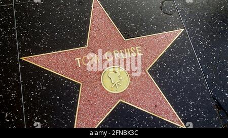 Tom Cruise Hollywood Walk of Fame Star à Los Angeles, Californie, États-Unis Banque D'Images