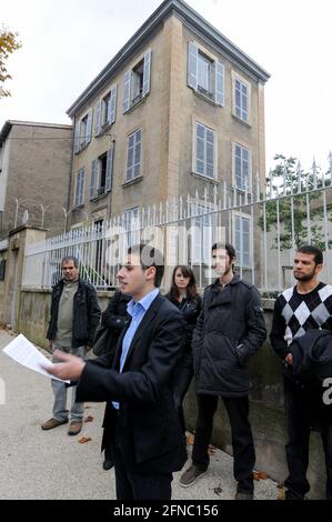 Maxime Verner, le plus jeune candidat aux élections présidentielles françaises à Lyon, en Rhône, en France Banque D'Images